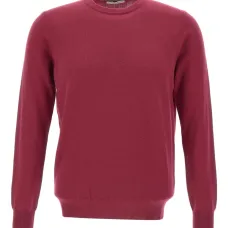 Свитер в рубчик с круглым вырезом