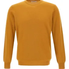 Свитер в рубчик с круглым вырезом