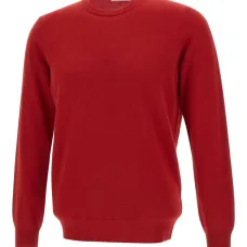 Свитер в рубчик с круглым вырезом