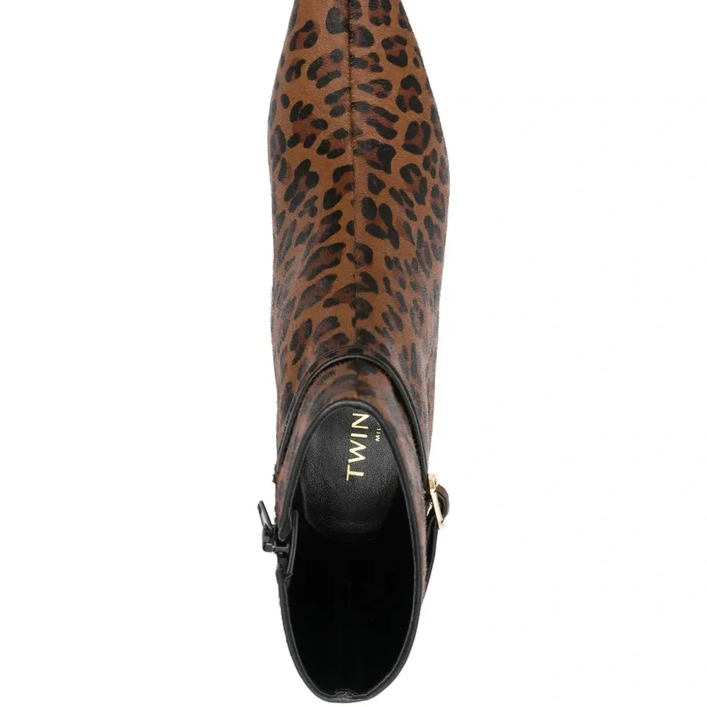 Ботильоны с леопардовым принтом