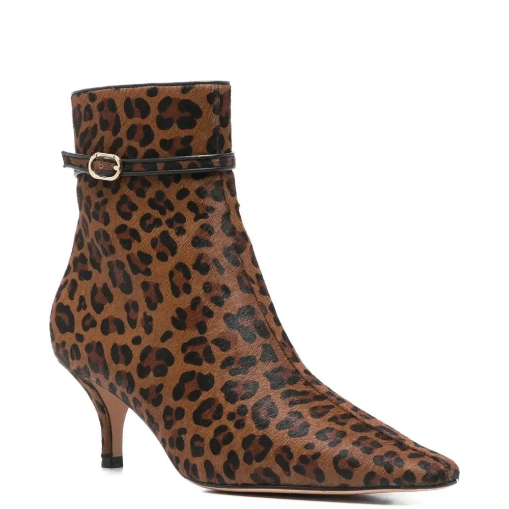Ботильоны с леопардовым принтом
