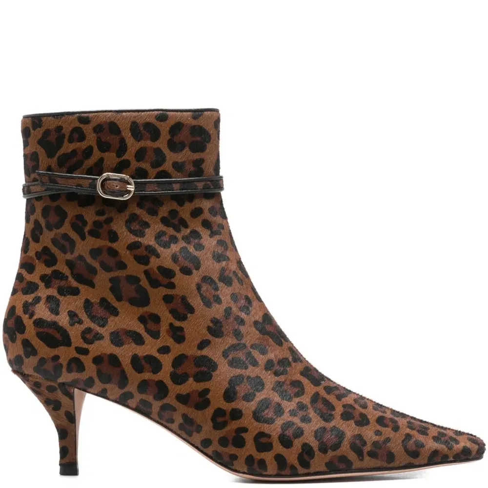 Ботильоны с леопардовым принтом