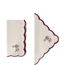 Льняная салфетка Botanica с вышивкой