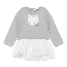 Юбка из тюля с принтом