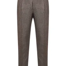 Шерстяные брюки со складками