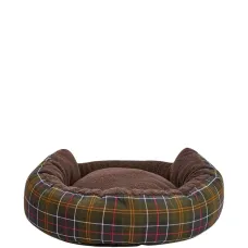 Лежак для собаки Snuggle в клетку тартан