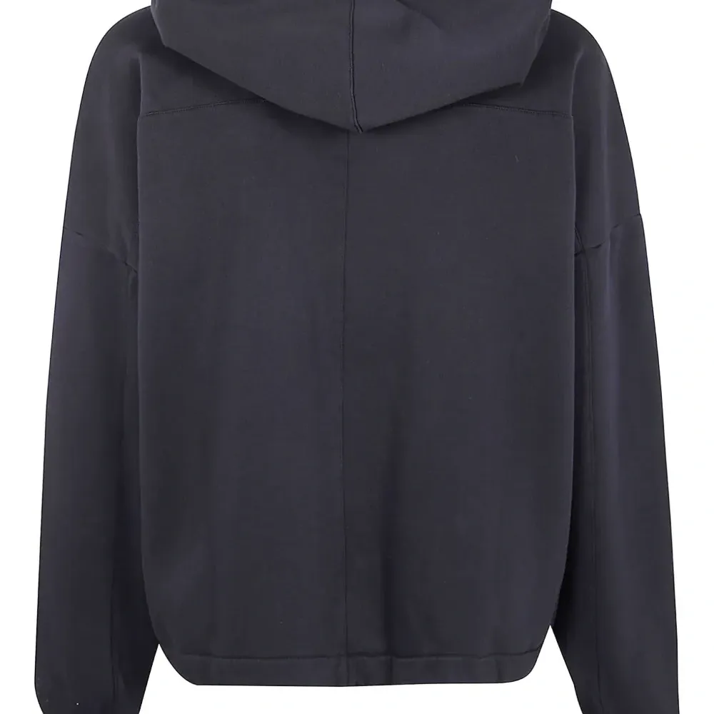 Худи с отделкой в рубчик