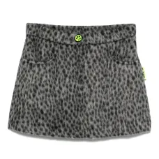 Шерстяная юбка в горох