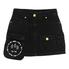 Юбка карго со стразами