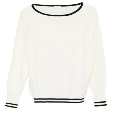 Свитер с диагональными полосками