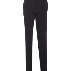 Прямые брюки с крючками на молнии