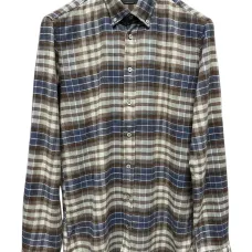 Клетчатая рубашка на пуговицах