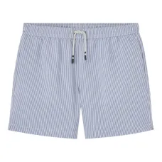Полосатые плавки-шорты с кулиской