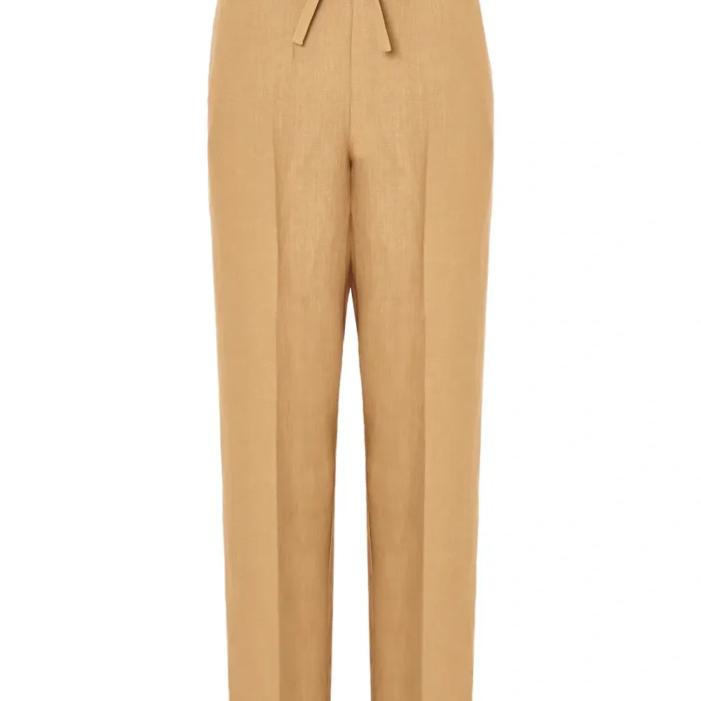 Льняные брюки с кулиской