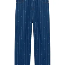 Джинсы в тонкую полоску