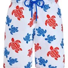 Плавки-шорты с эластичным поясом и принтом