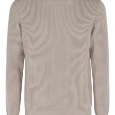 Свитер в рубчик с круглым вырезом