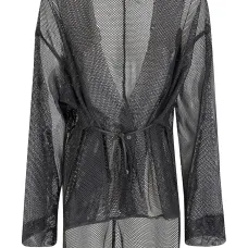 Сетчатая куртка с завязками