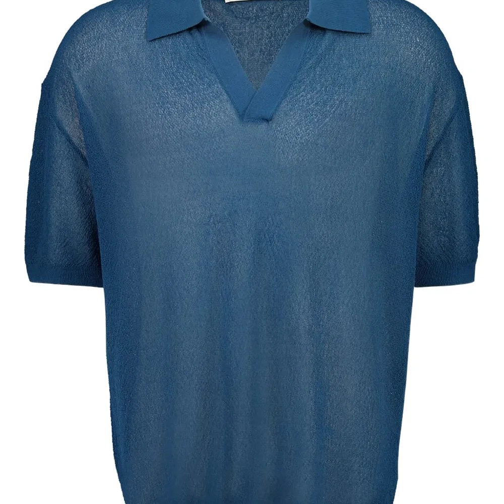 Рубашка поло тонкой вязки