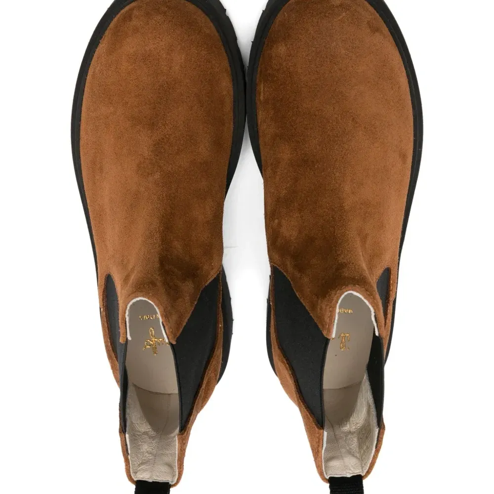 Ботинки на платформе с эластичными вставками