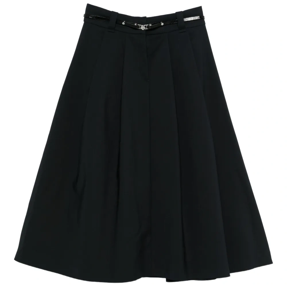 Миди-юбка с поясом