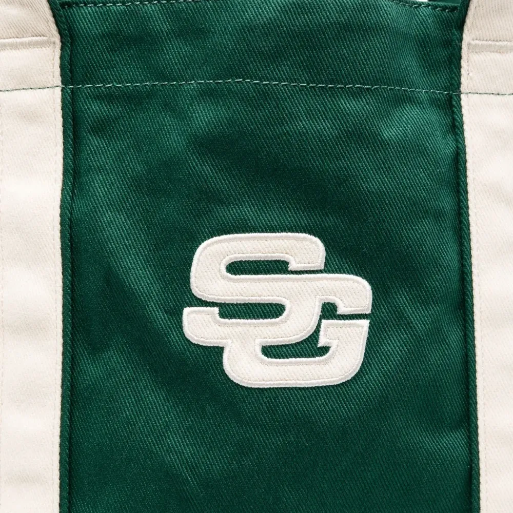 Сумка-тоут с вышитым логотипом