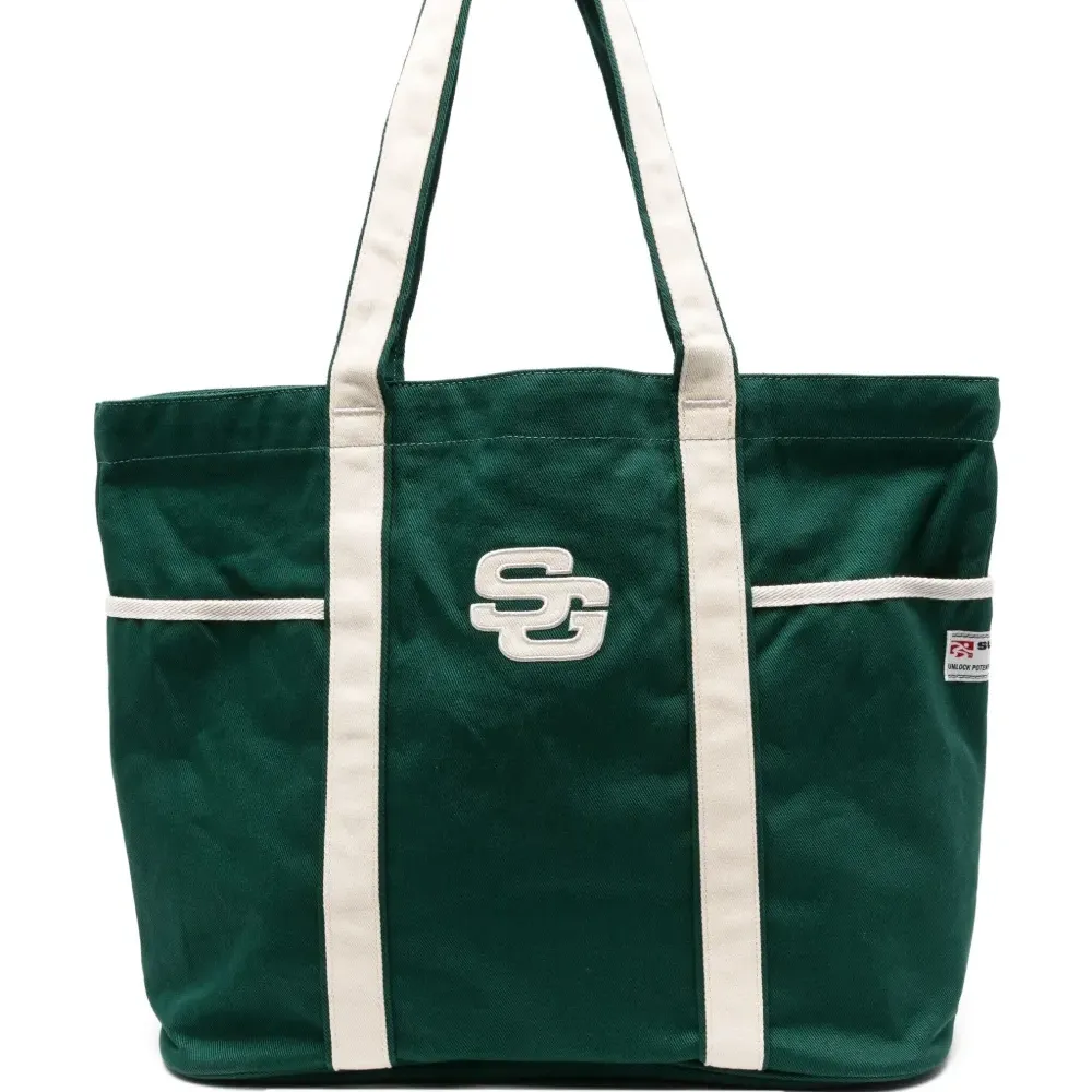 Сумка-тоут с вышитым логотипом