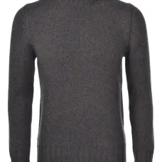 Шерстяной свитер в рубчик