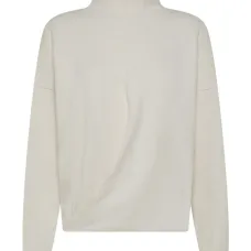 Свитер с высоким воротником и драпировкой