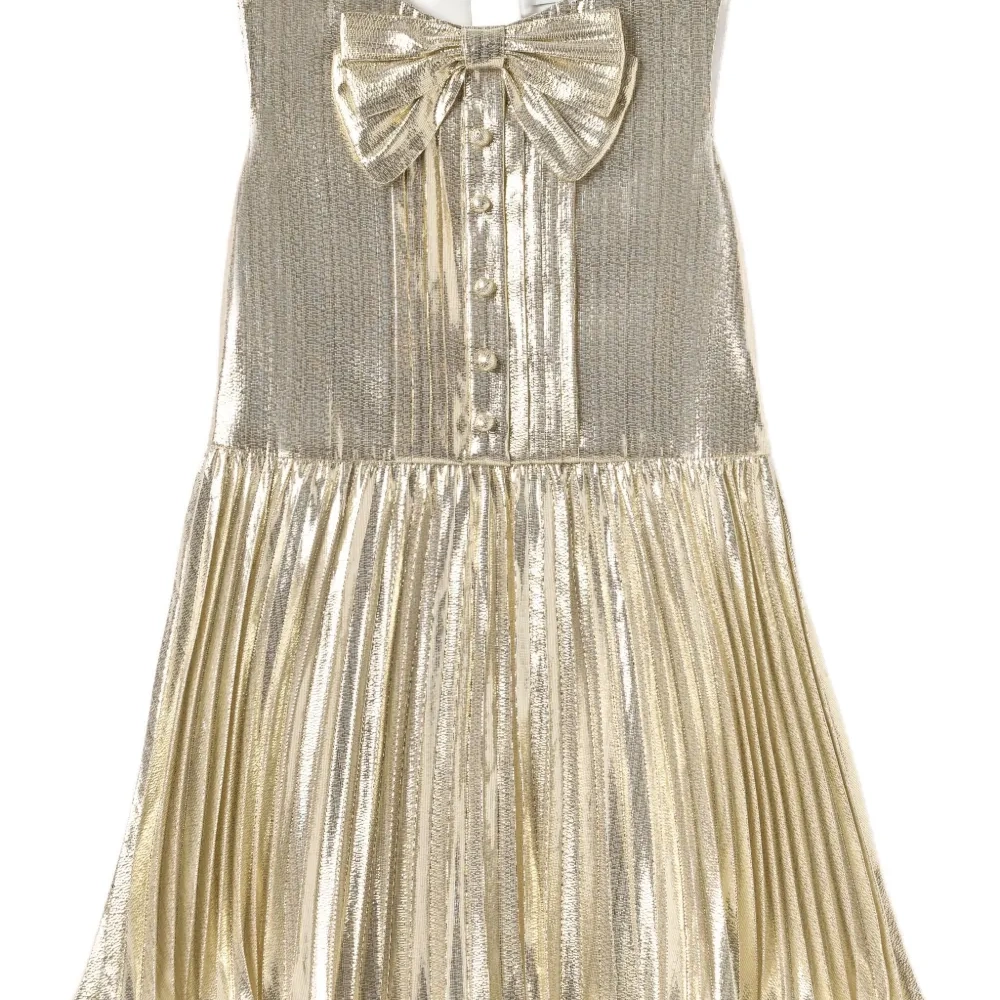 Платье без рукавов с бантом