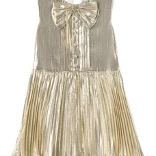 Платье без рукавов с бантом