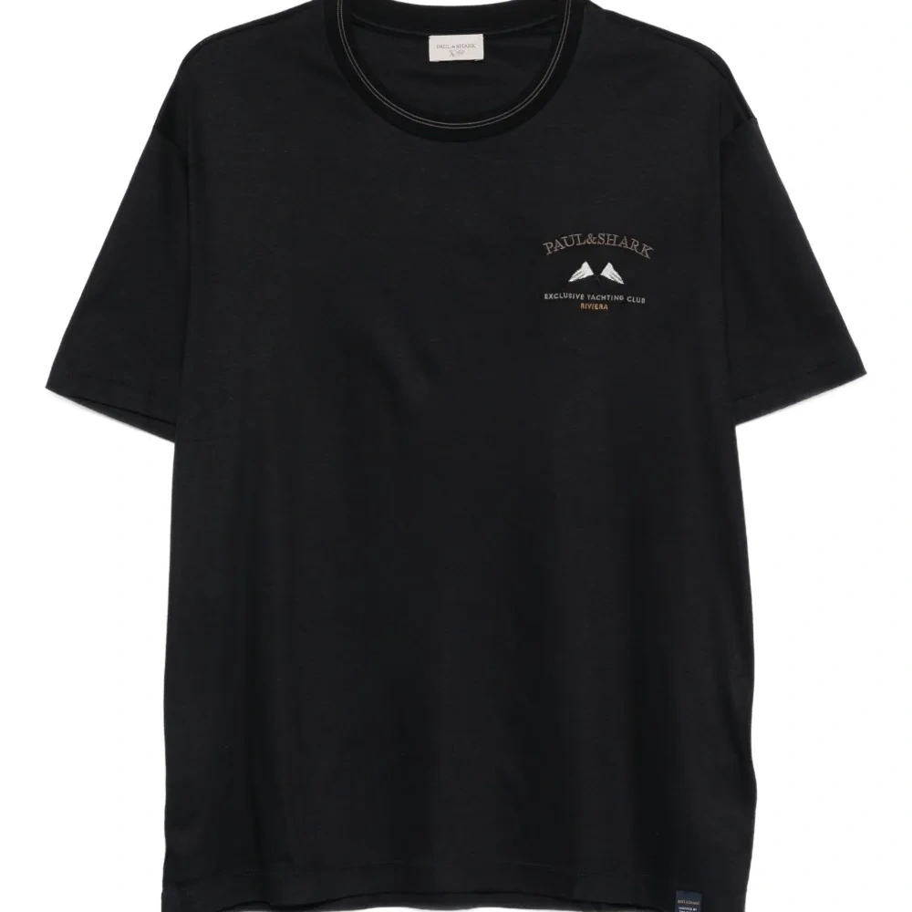 Футболка с круглым вырезом и логотипом