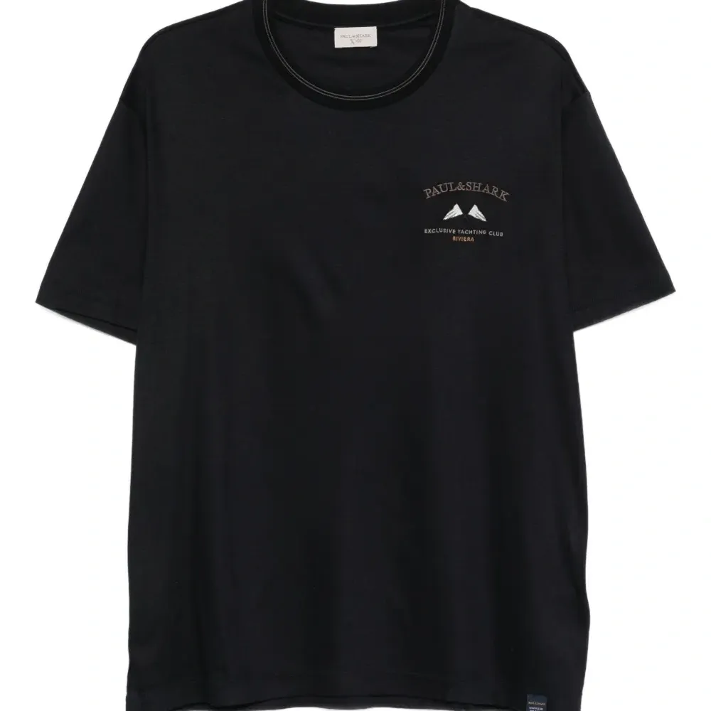 Футболка с круглым вырезом и логотипом