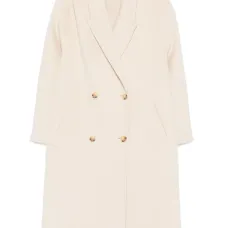 Двубортное пальто на пуговицах