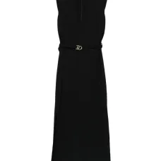 Платье миди с поясом