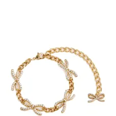 Цепочка на шею с кристаллами