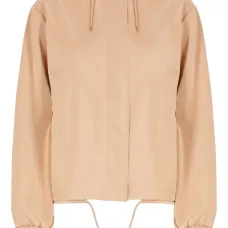 Непромокаемая куртка на кнопках с капюшоном