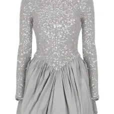 Платье мини с пайетками