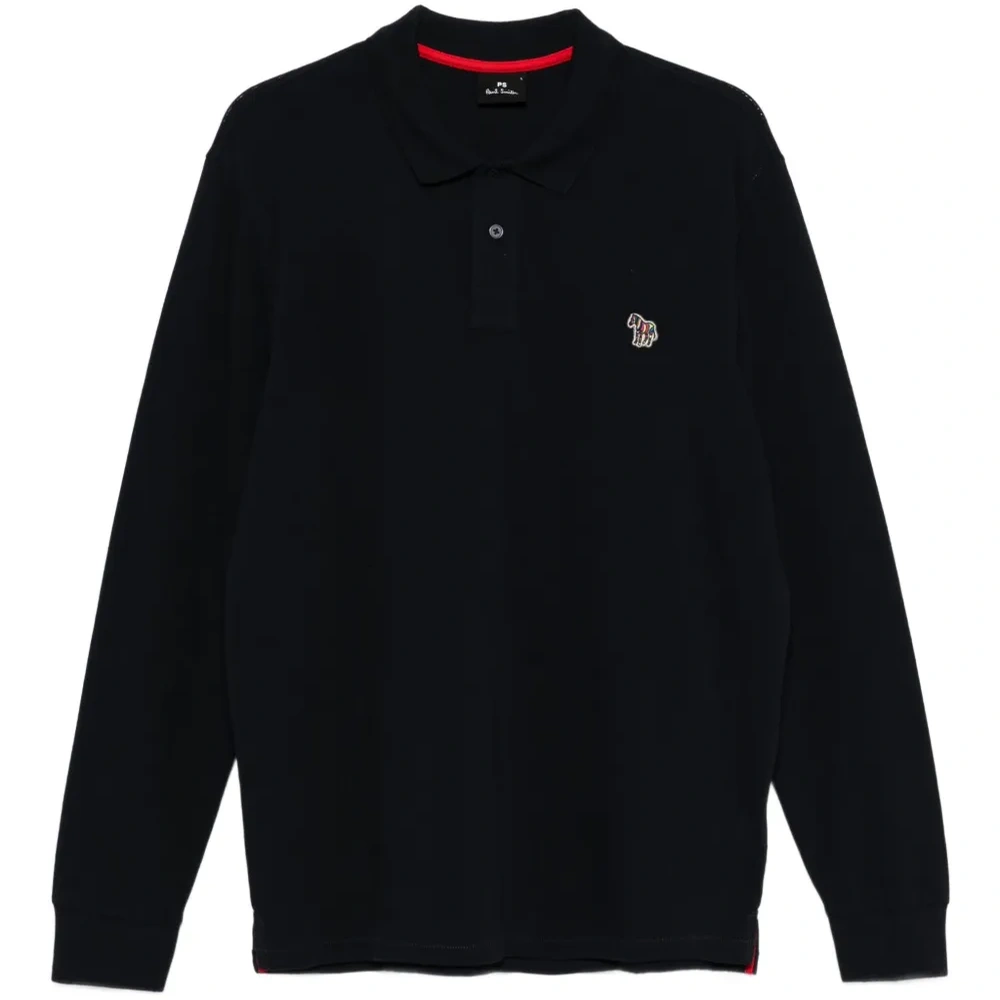 Рубашка поло с длинными рукавами и вышитым логотипом