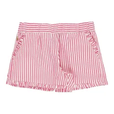 Шорты в полоску с оборками