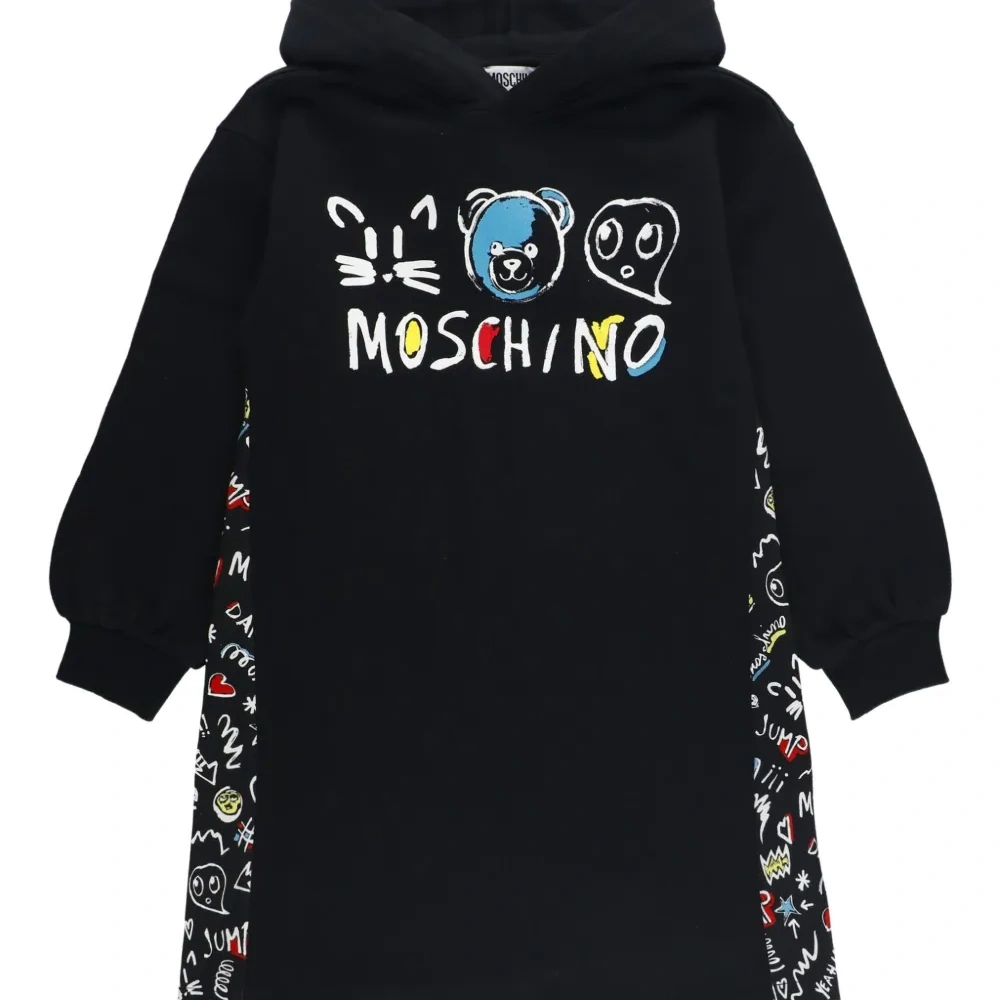 Платье с капюшоном и логотипом