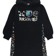 Платье с капюшоном и логотипом