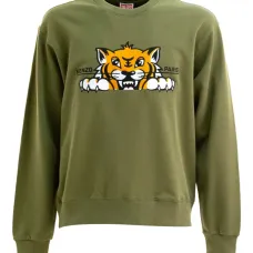 Толстовка с круглым вырезом и вышивкой