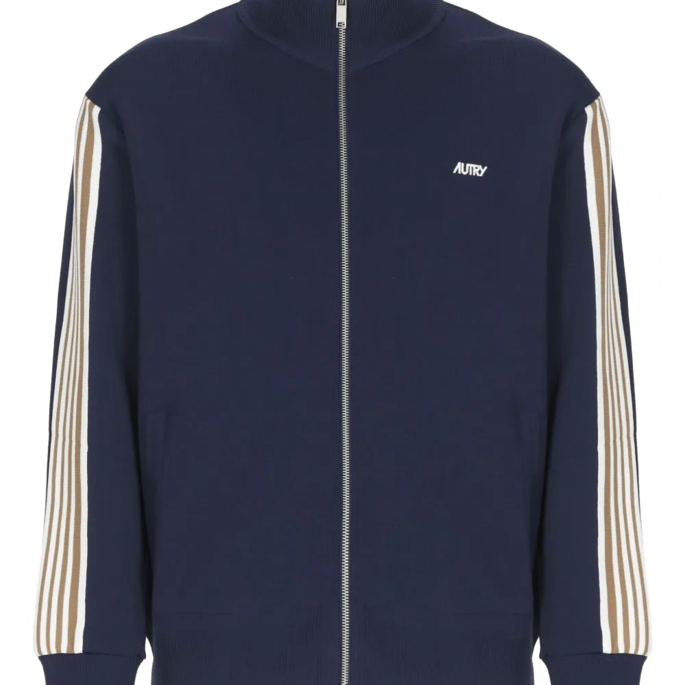 Толстовка на молнии с полосками