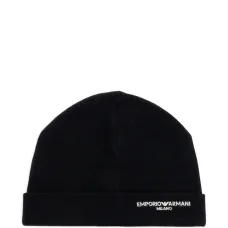 Шерстяная шапка бини с вышитым логотипом Шерстяная шапка бини с вышитым логотипом