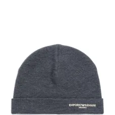 Шерстяная шапка бини с вышитым логотипом Шерстяная шапка бини с вышитым логотипом