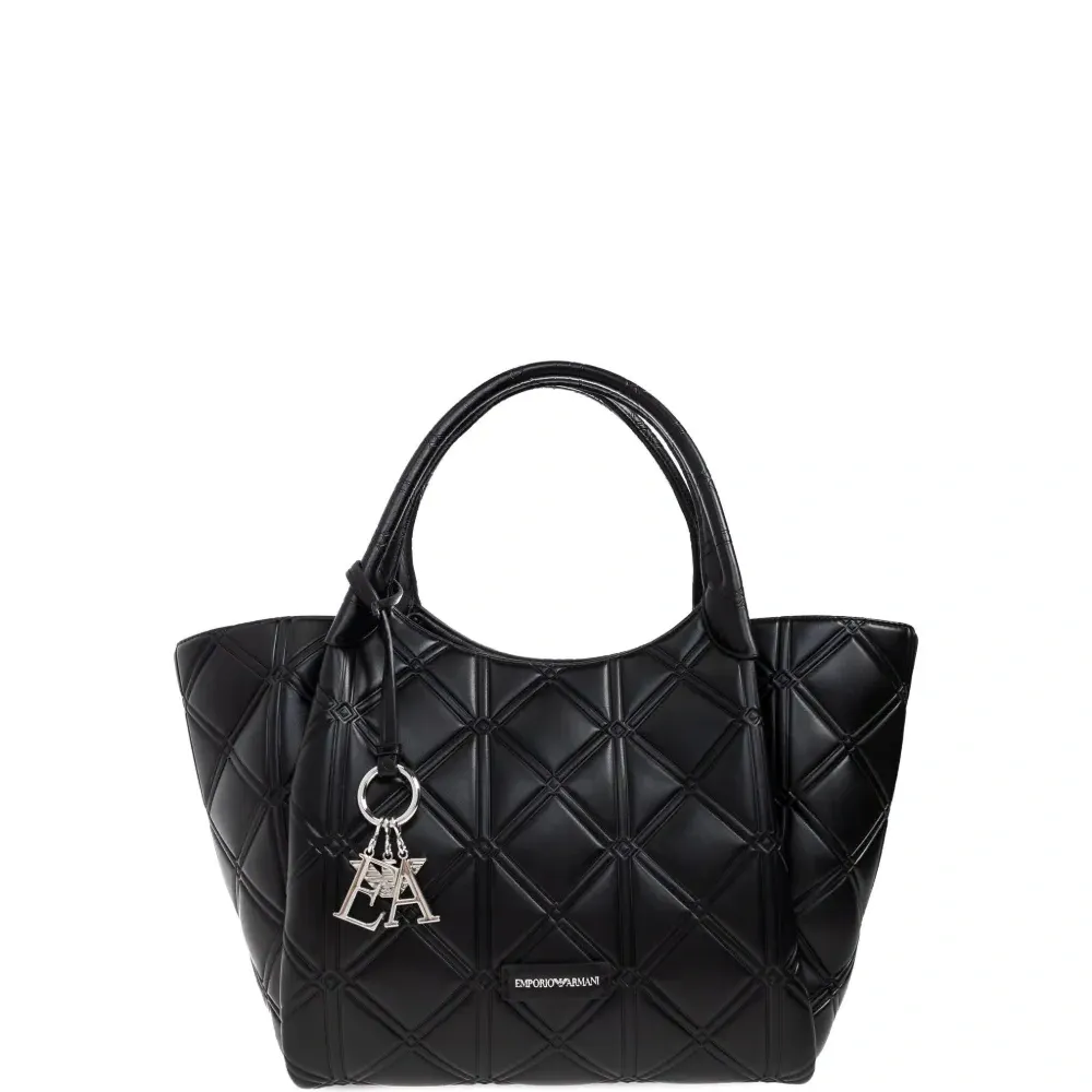 Стеганая сумка-тоут с логотипом