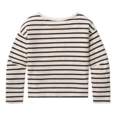 Футболка в полоску с вырезом-лодочкой