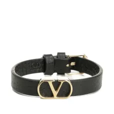 Кожаный браслет с логотипом VLogo Signature