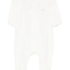 Пижама с кружевным воротником